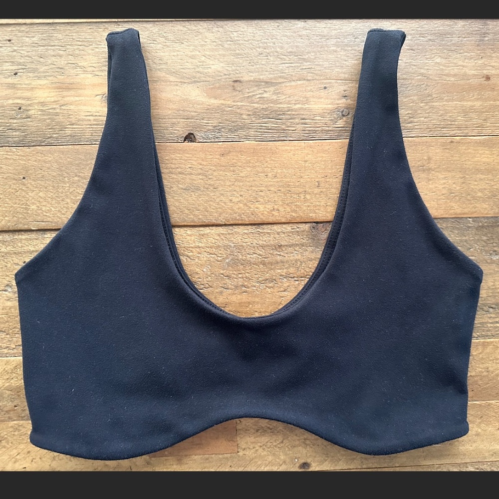 Josh Brown Contour Bra Sueded Onyx Black - S/M